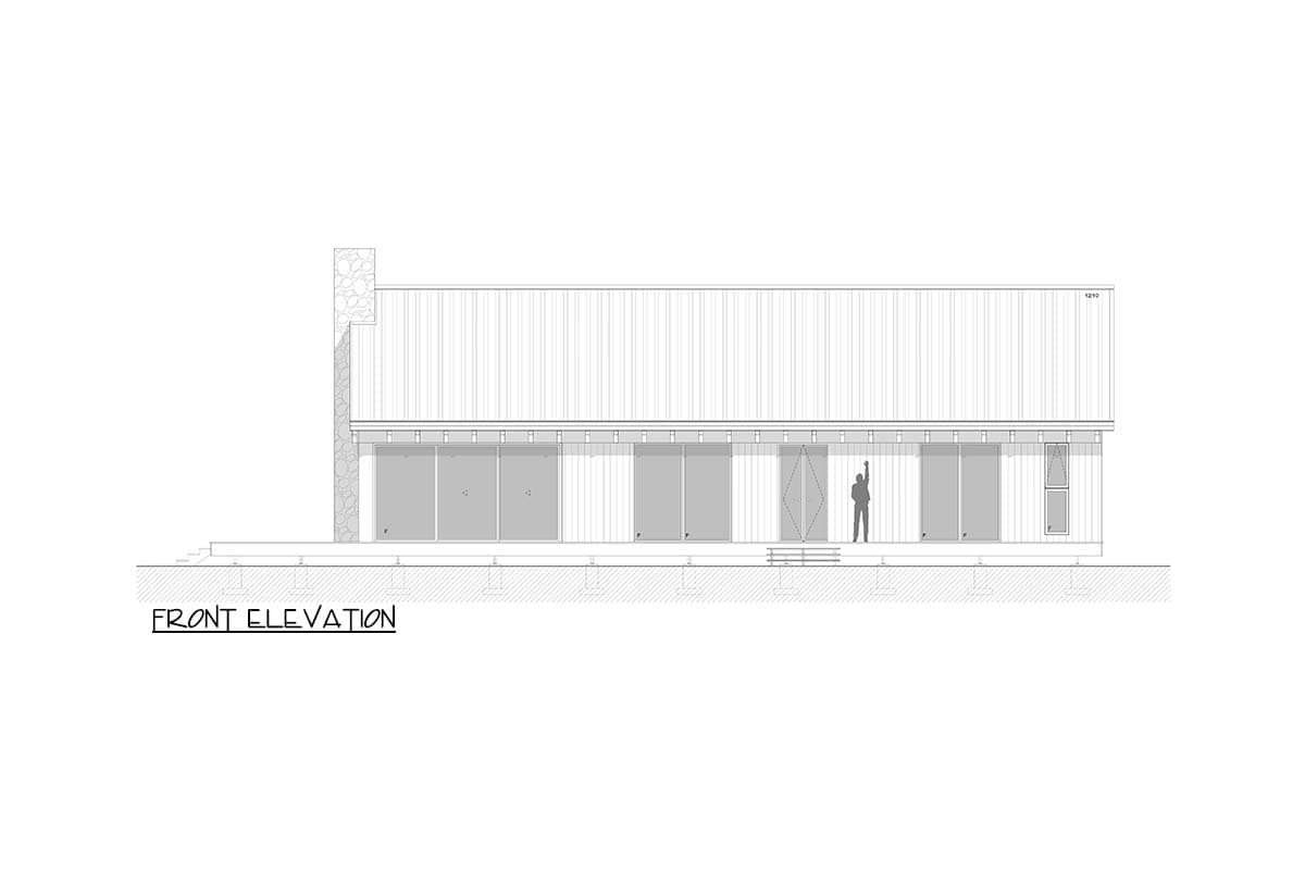 Plan 311042RMZ: 1400 Square Foot Mountain or Lake Home Plan with 3-Side Wrap Around Deck - Image #4 - Cabin, Contemporary, Mid Century Modern, Mountain, New American