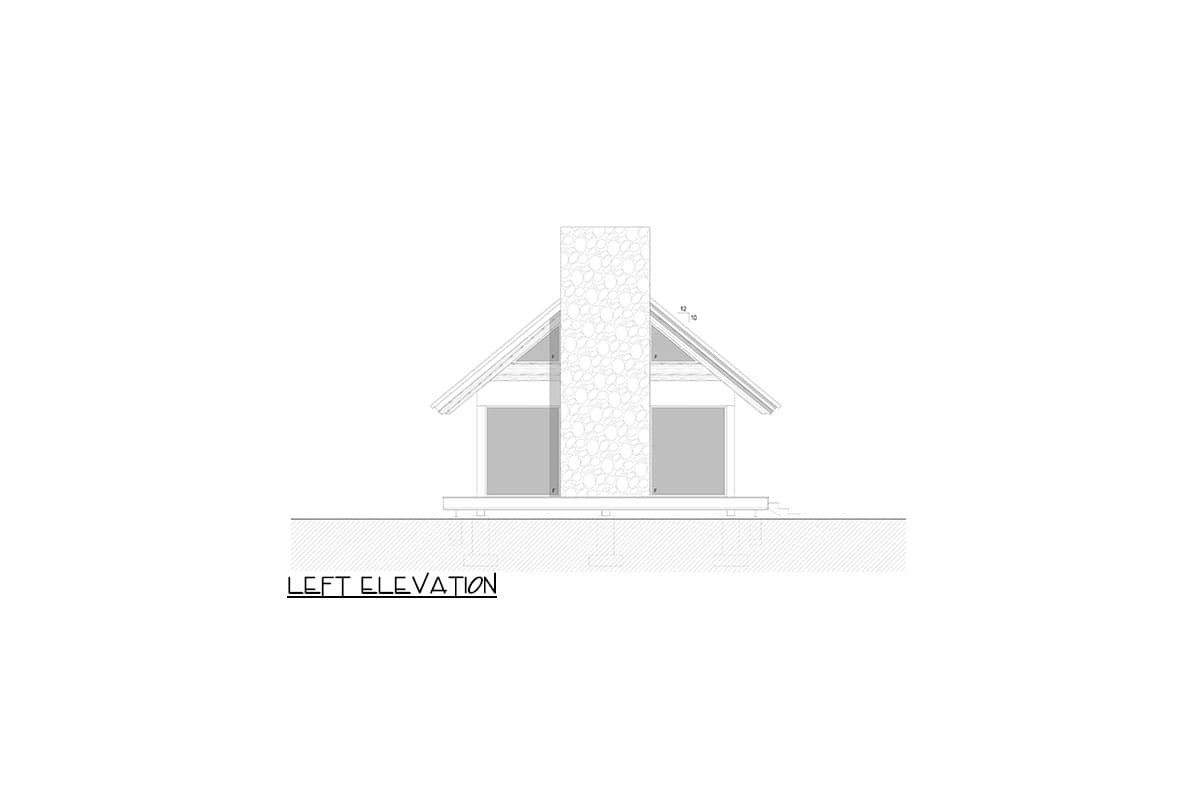 Plan 311042RMZ: 1400 Square Foot Mountain or Lake Home Plan with 3-Side Wrap Around Deck - Image #5 - Cabin, Contemporary, Mid Century Modern, Mountain, New American