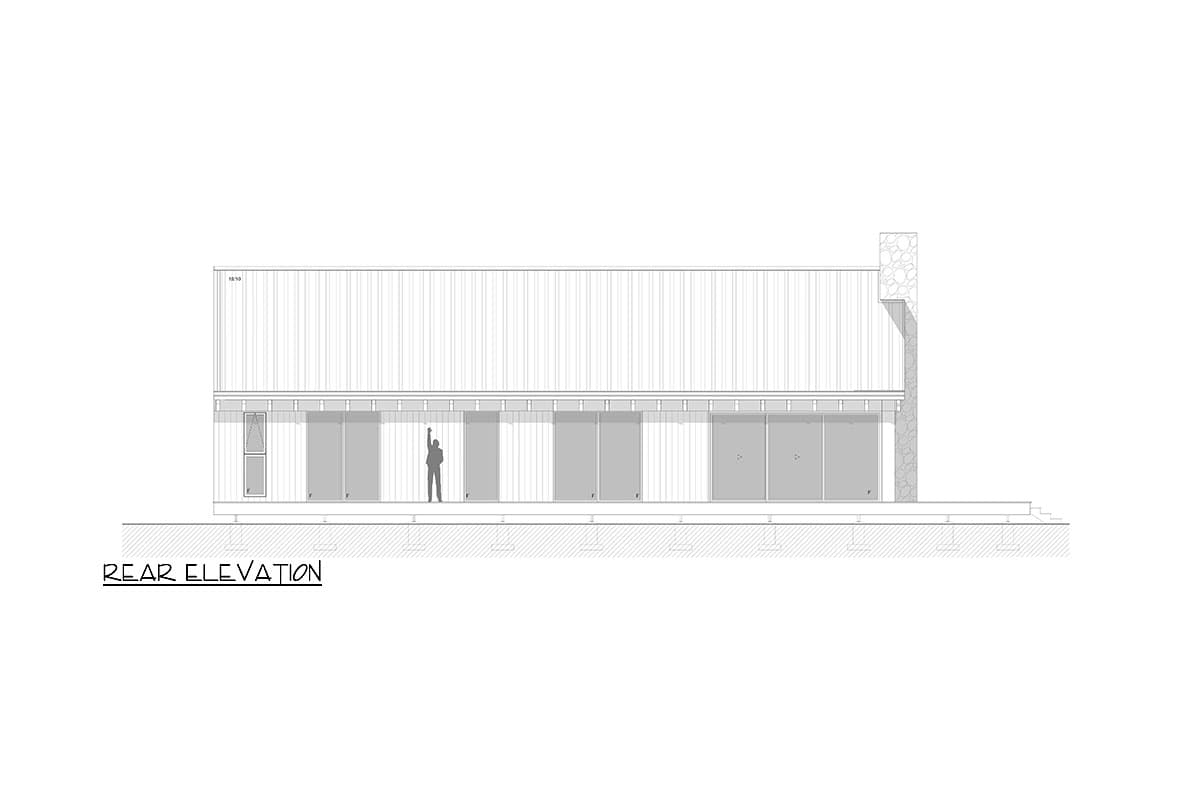 Plan 311042RMZ: 1400 Square Foot Mountain or Lake Home Plan with 3-Side Wrap Around Deck - Image #6 - Cabin, Contemporary, Mid Century Modern, Mountain, New American