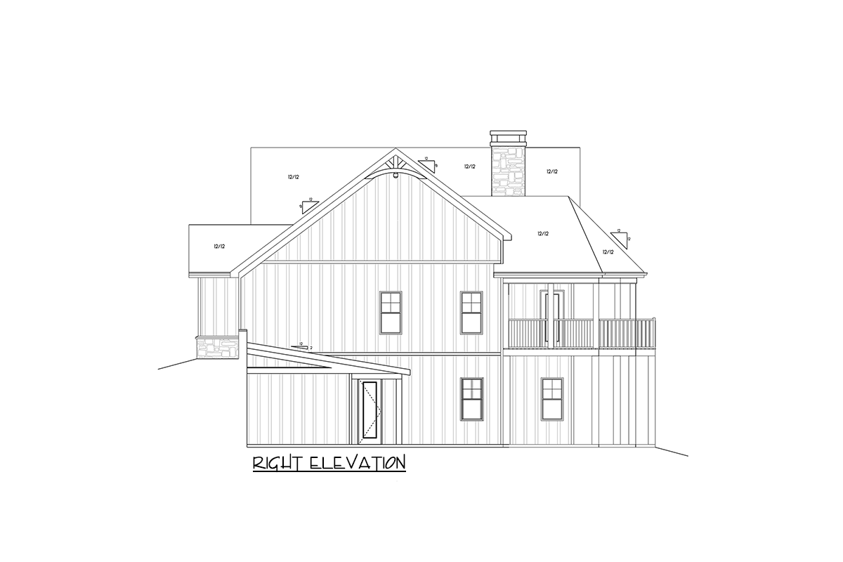 Plan 92345MX: 3300 Square Foot Mountain (or Lake) House Plan with Optional Detached Garage - Image #7 - Country, Craftsman, Mountain, New American, Rustic