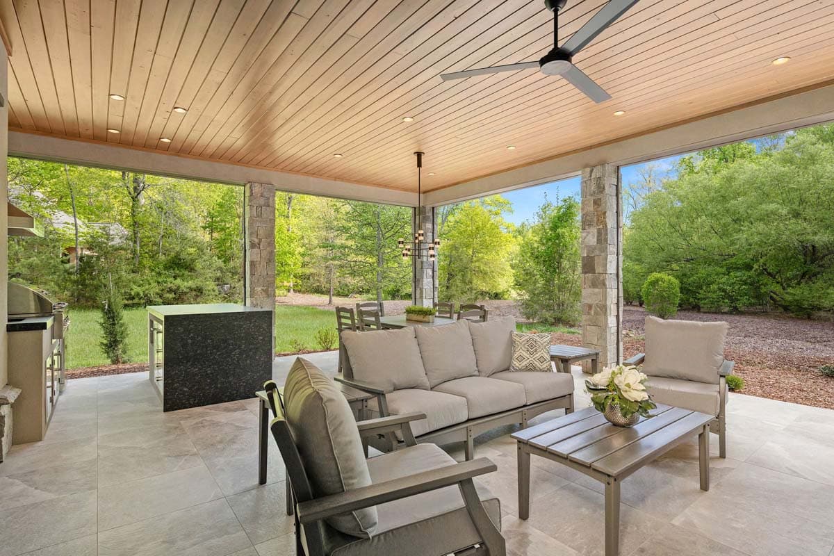 Plan 33260ZR: Mid Century Modern House Plan with Flex Room and Outdoor Living - 2687 Sq Ft - Image #20 - Contemporary, Mid Century Modern, Modern, New American