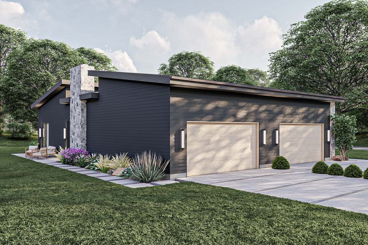Plan 623292DJ: One-Story Mid-Century Modern Ranch House Plan With 3 Bedrooms - Image #15 - Contemporary, Mid Century Modern, Modern, Northwest, Ranch