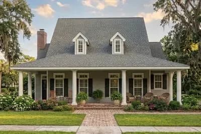 3 Bed Southern Style House Plan Under 1700 Sq Ft with L-Shaped Front Porch