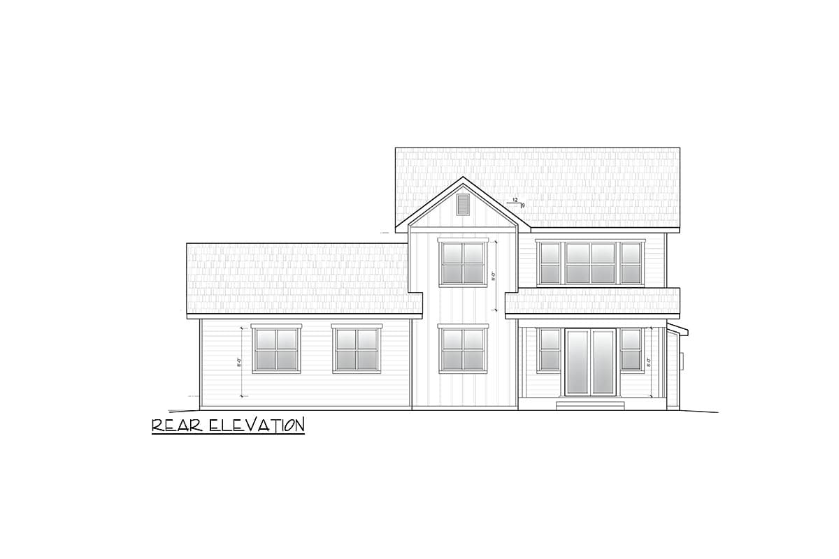 Plan 246006DLR: Open Concept 2-Story House Plan with Home Office - 2355 Sq Ft - Image #4 - Country, Traditional