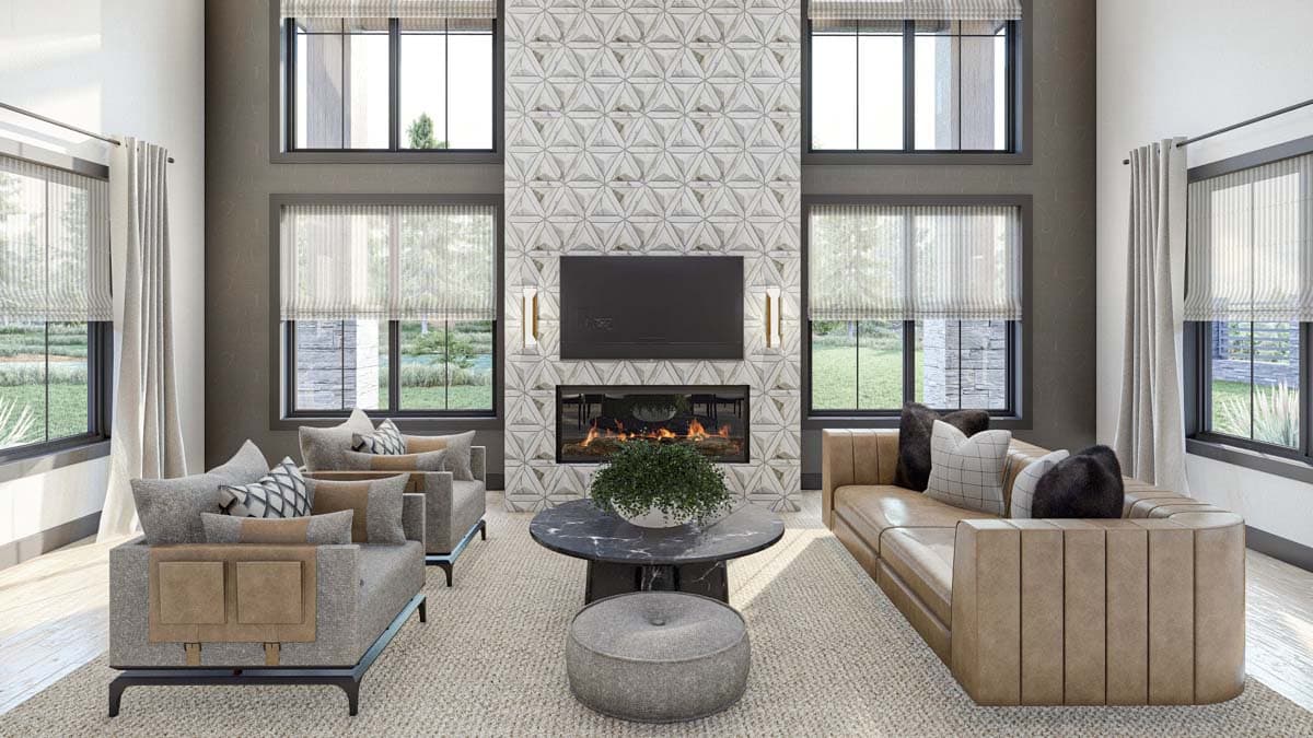 Plan 623295DJ: 3-Bedroom Modern Farmhouse Barndominium with Laundry on Both Floors - 3192 Sq Ft - Image #6 - Barndominium, Farmhouse, Modern Farmhouse, New American