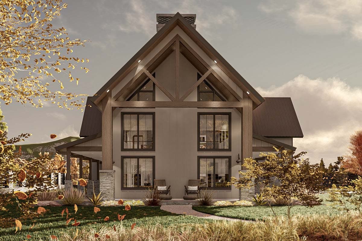 Plan 623295DJ: 3-Bedroom Modern Farmhouse Barndominium with Laundry on Both Floors - 3192 Sq Ft - Image #20 - Barndominium, Farmhouse, Modern Farmhouse, New American