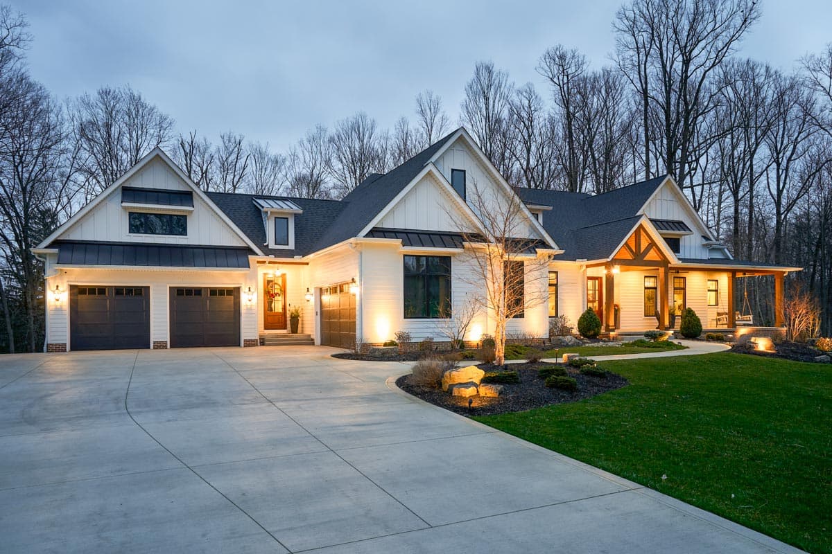 Plan 911032JVD: 4100 Square Foot New American House Plan with 4-Car Garage and Expansion Below - Image #8 - Craftsman, Modern Farmhouse, New American, Ranch, Traditional