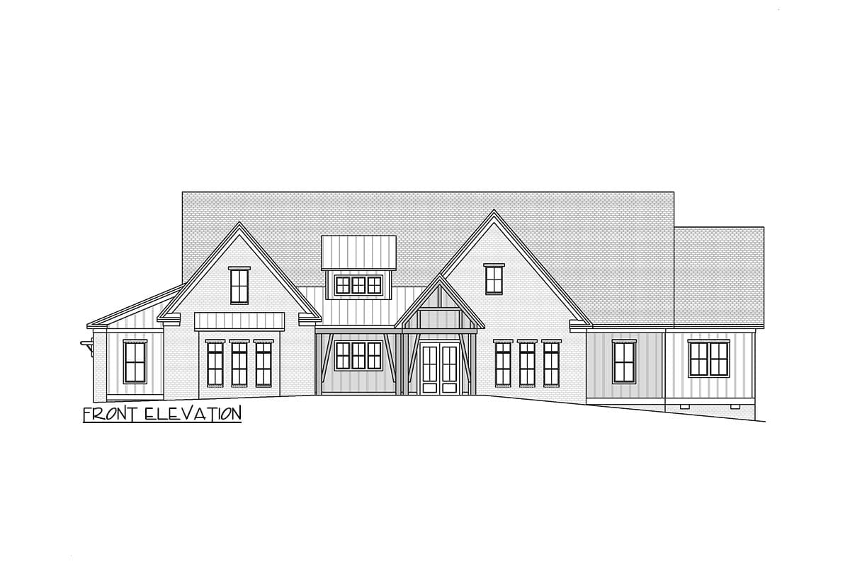 Plan 260027RVC: New American House Plan Over 4500 Square Feet with Two Offices and Two Laundry Rooms - Image #57 - Country, Craftsman, Farmhouse, Modern Farmhouse, New American