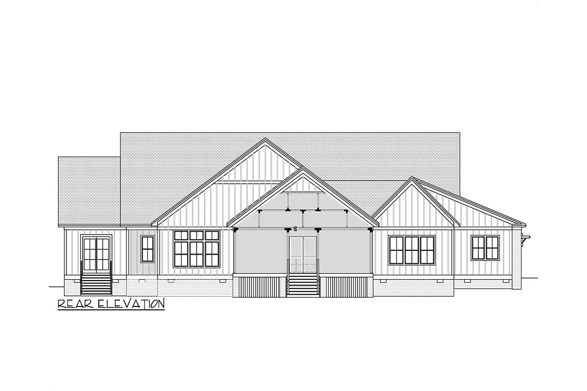 Plan 260027RVC: New American House Plan Over 4500 Square Feet with Two Offices and Two Laundry Rooms - Image #58 - Country, Craftsman, Farmhouse, Modern Farmhouse, New American