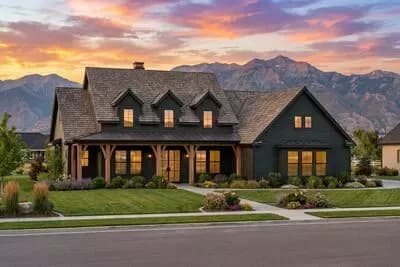 2700 Square Foot New American House Plan with 4 Bedrooms