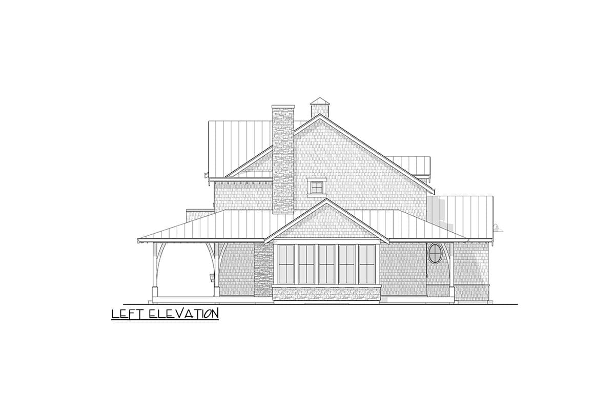 Plan 270083AF: 5-Bed Shingle Style House Plan with Two Laundry Rooms and Lower Level Expansion - Image #7 - Country, Farmhouse, Shingle