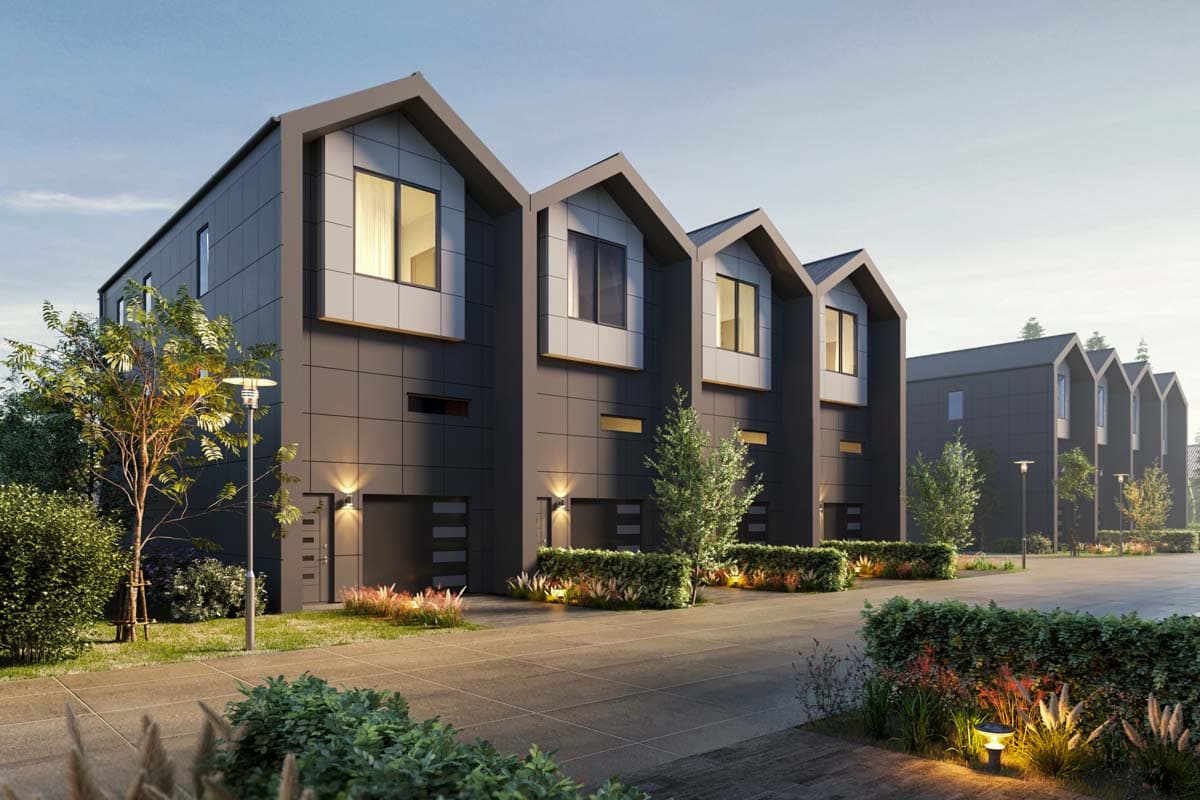 Plan 666240RAF: 4-Family Modern Scandinavian Style House Plan with 2 Bed Units Under 1700 Sq Ft - Image #4