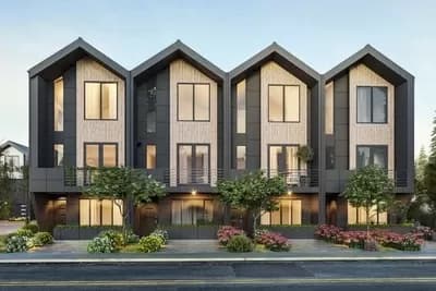 4-Family Modern Scandinavian Style House Plan with 2 Bed Units Under 1700 Sq Ft