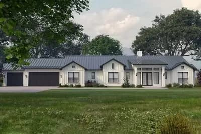 3000 Square Foot Modern Farmhouse with 4 Beds and a Man Cave