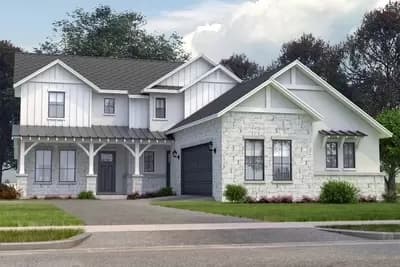 Modern Farmhouse with Flex Room and Upstairs Loft - 3298 Sq Ft