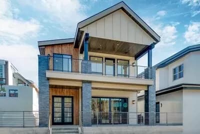 Narrow Urban House Plan with Upstairs Office and Game Room - 2831 Sq Ft