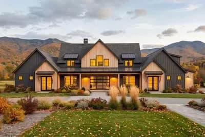 4-Bed Modern Farmhouse Plan with Bonus Room - 3718 Square Feet