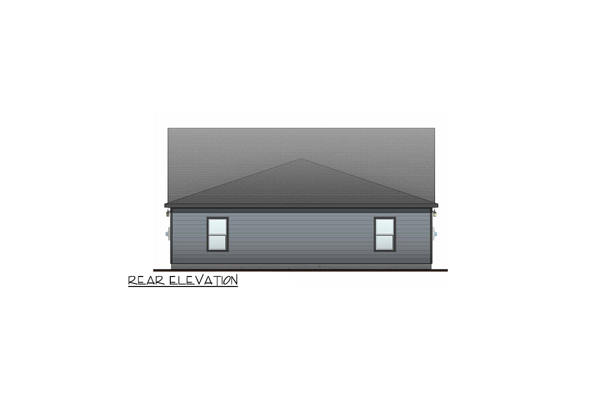 Plan 100315GHR: Modern Duplex House Plan with 3 Bed and 2 Bath Units - 1167 Sq Ft and 1155 Sq Ft - Image #4 - Contemporary, Modern, Northwest