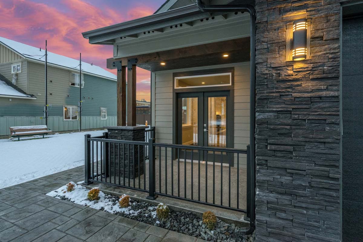 Plan 246015DLR: Narrow Lot 2-Story House Plan with Side Entrance - 1727 Sq Ft - Image #4 - Craftsman, Mountain, New American, Rustic