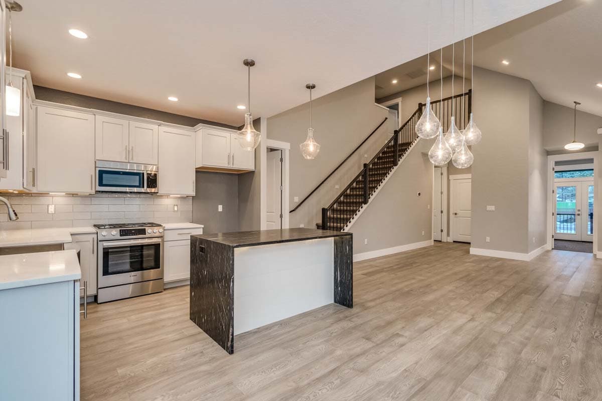 Plan 246015DLR: Narrow Lot 2-Story House Plan with Side Entrance - 1727 Sq Ft - Image #7 - Craftsman, Mountain, New American, Rustic