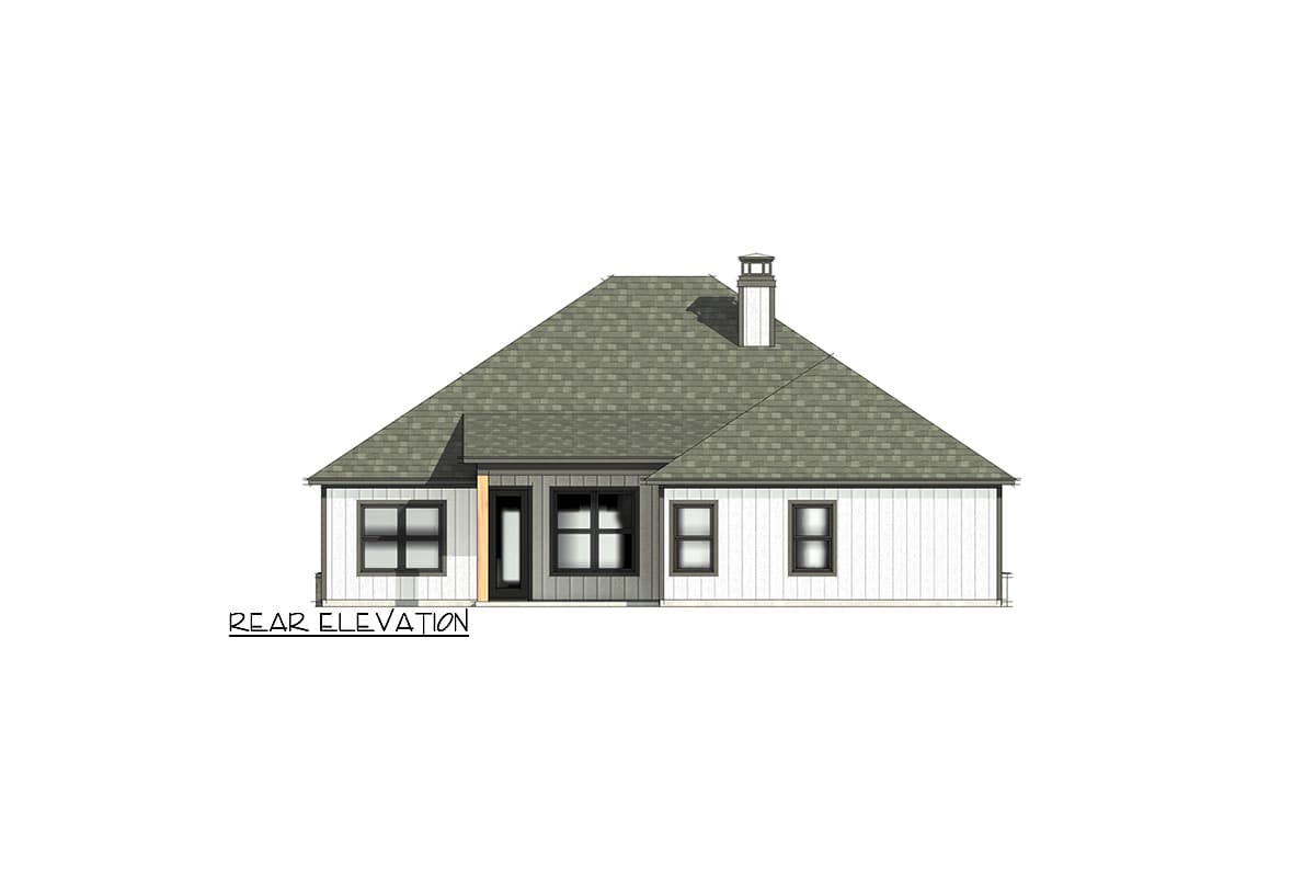 Plan 818090JSS: One-Story Transitional House Plan with Open Concept Layout - 2016 Sq Ft - Image #5 - New American, Ranch, Transitional