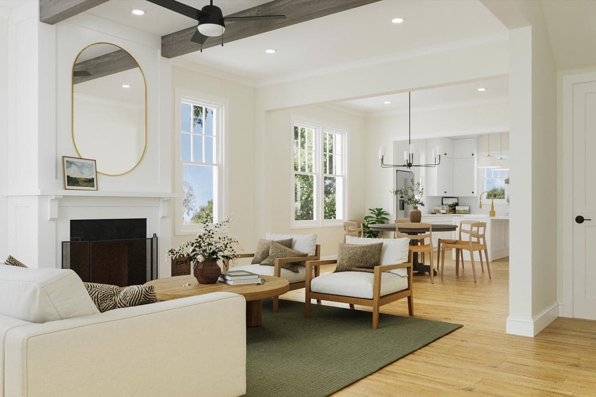 Plan 50225PH: Modern 5 Bed Cottage with Upstairs Shared Loft - 2930 Sq Ft - Image #8 - Cottage, European, French Country, Traditional, Tudor