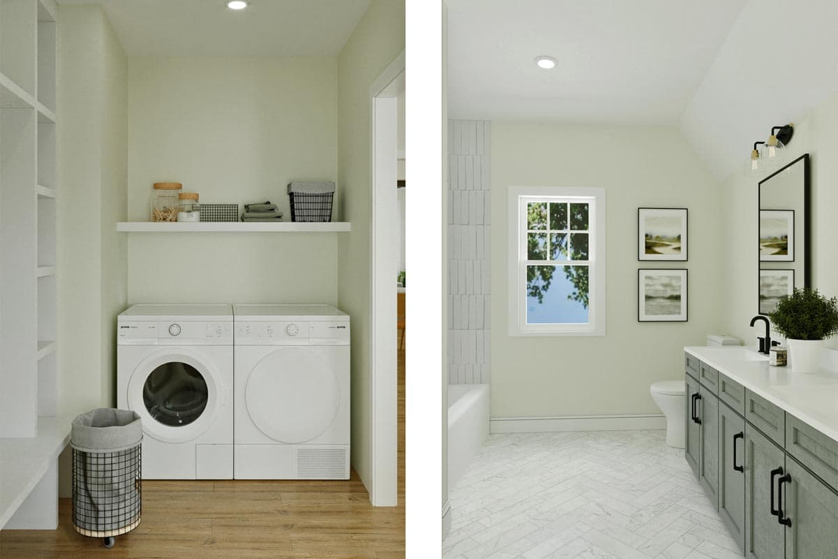 Plan 50225PH: Modern 5 Bed Cottage with Upstairs Shared Loft - 2930 Sq Ft - Image #14 - Cottage, European, French Country, Traditional, Tudor