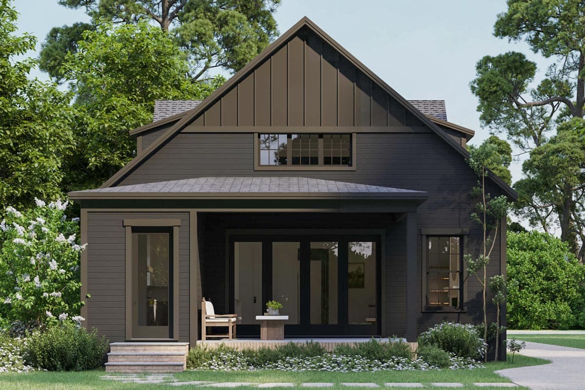 Plan 50227PH: 4-Bed Cottage House Plan with Brick Exterior and 2-Story Living Room - 2950 Sq Ft - Image #4 - Colonial, Cottage, European, Traditional