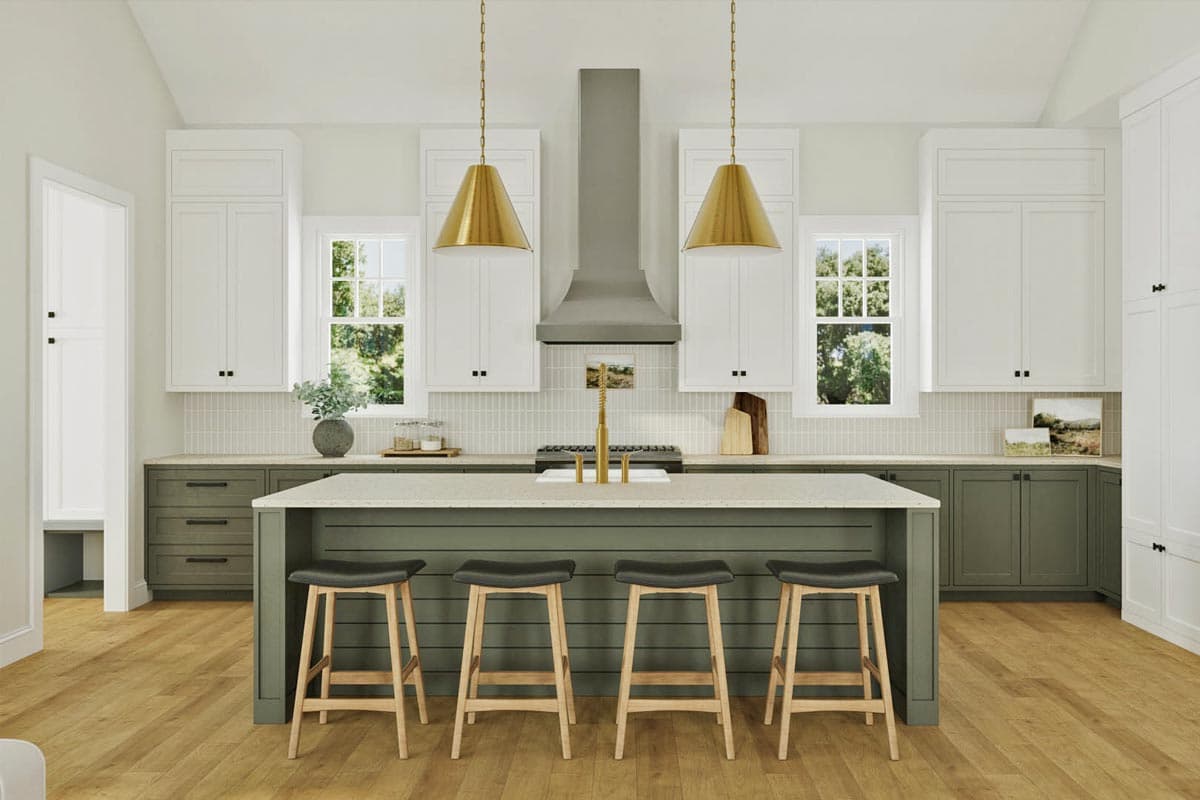 Plan 50227PH: 4-Bed Cottage House Plan with Brick Exterior and 2-Story Living Room - 2950 Sq Ft - Image #7 - Colonial, Cottage, European, Traditional