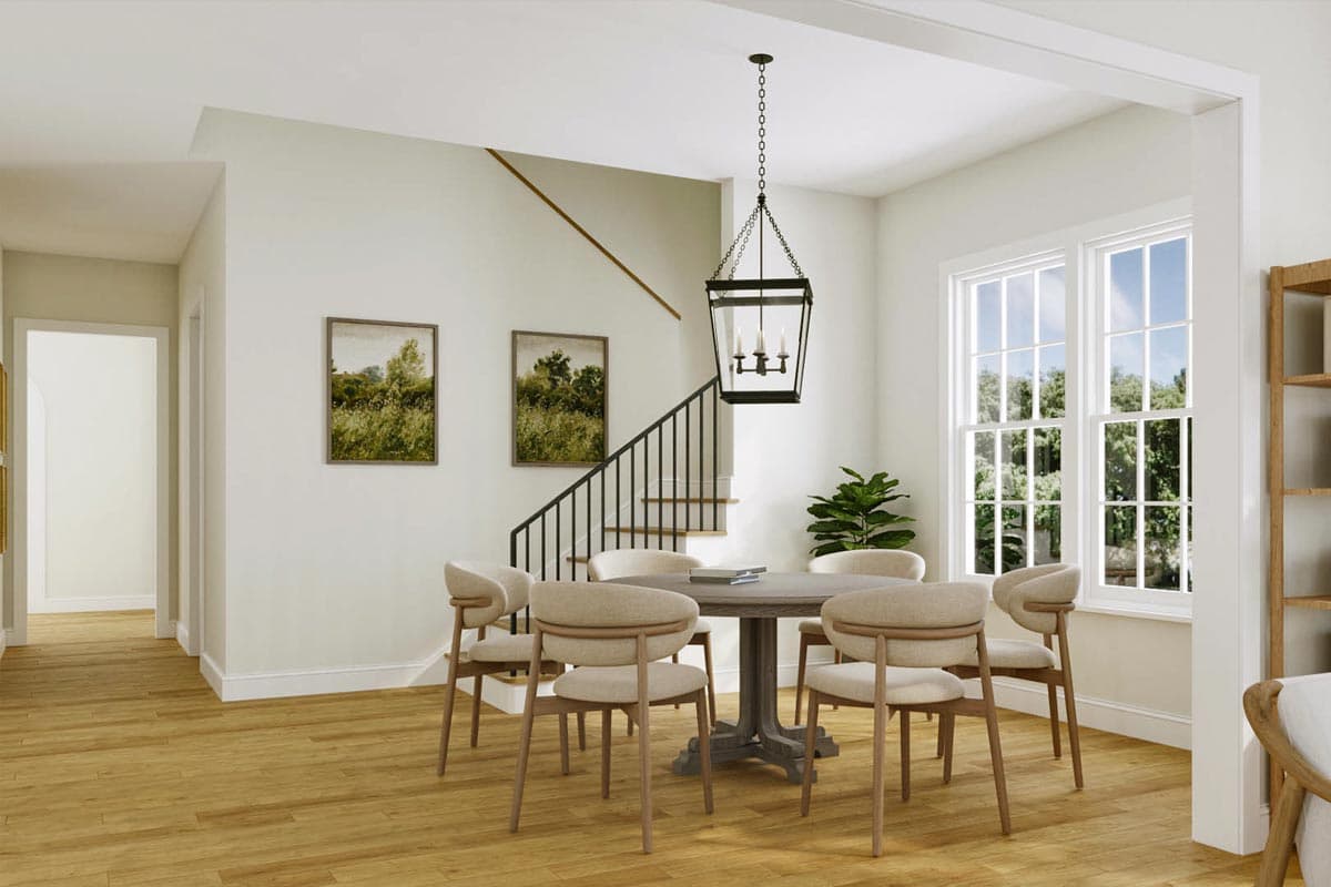 Plan 50227PH: 4-Bed Cottage House Plan with Brick Exterior and 2-Story Living Room - 2950 Sq Ft - Image #8 - Colonial, Cottage, European, Traditional