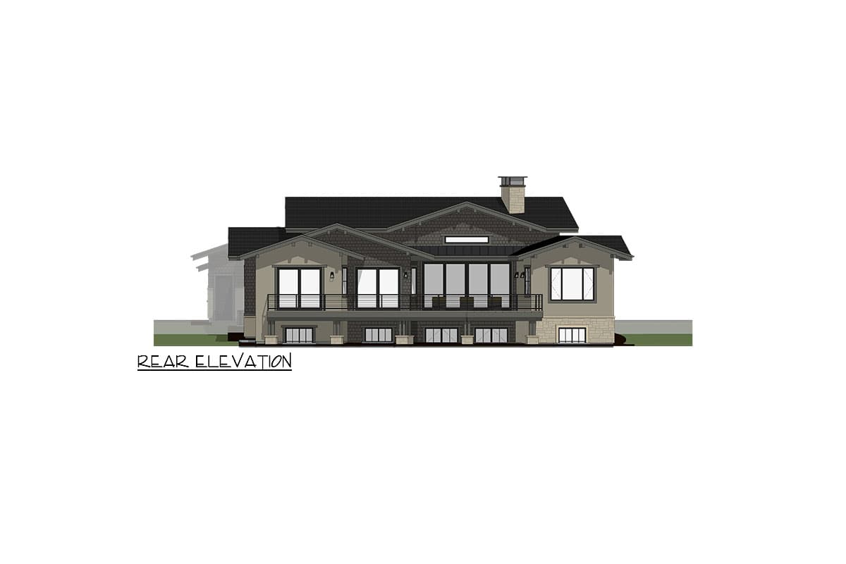 Plan 64544SC: Craftsman House Plan for a Pie-Shaped or Rear View Lot - 2734 Sq Ft - Image #13 - Craftsman, Mountain, Prairie, Ranch
