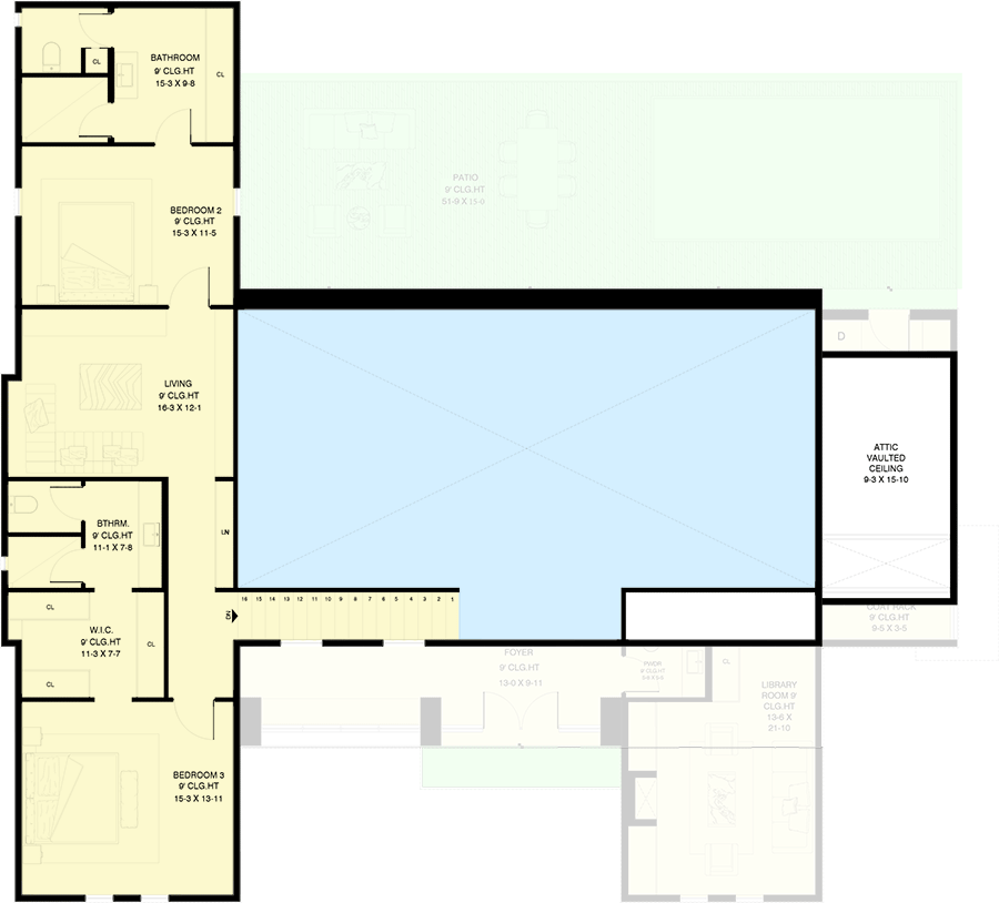 Plan 311043RMZ: 2-Story Modern Home Plan with 4 Bedrooms and 2-Story Living Room - 5858 Sq Ft - Floor Plan - 2nd Floor - Contemporary, Modern