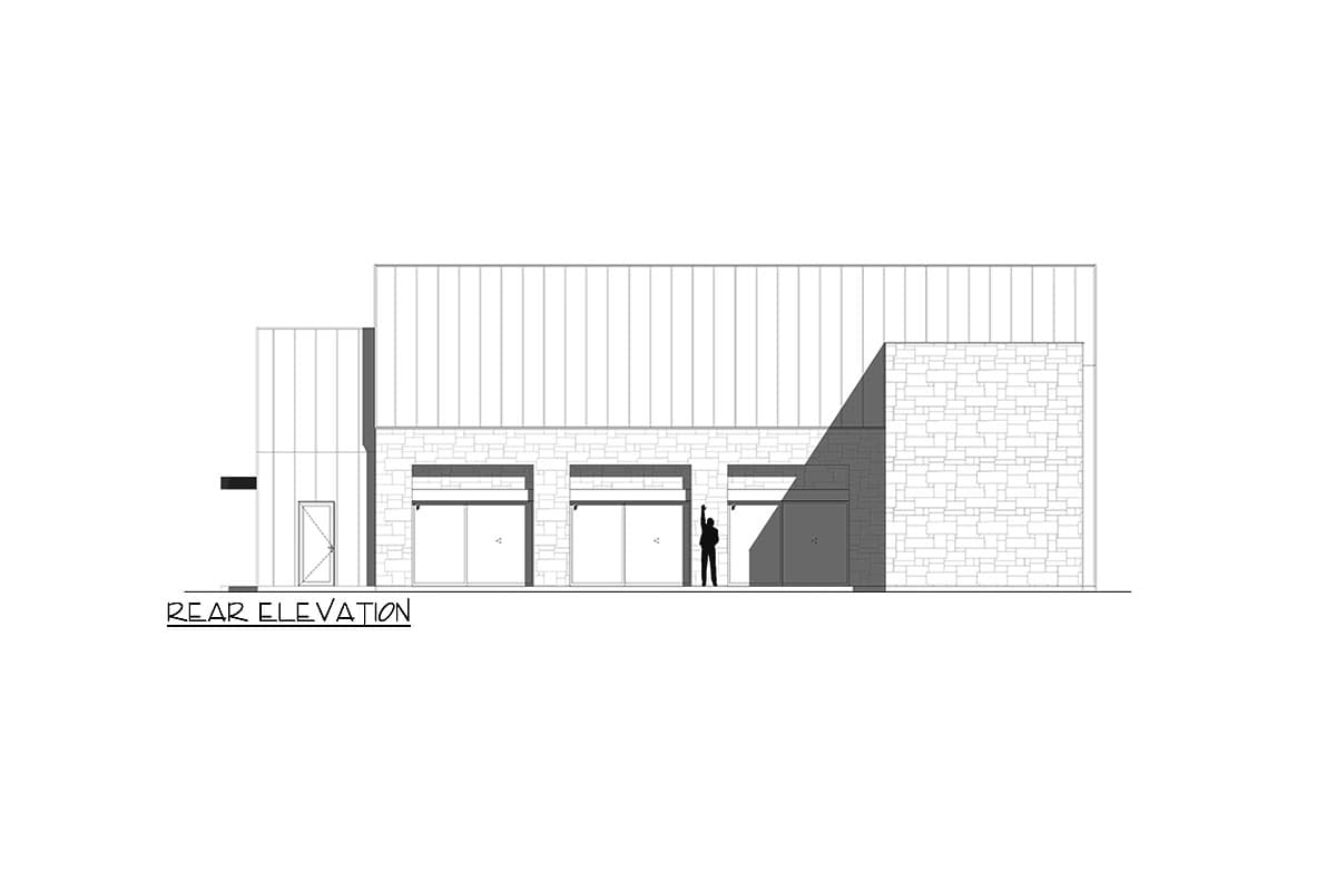 Plan 311043RMZ: 2-Story Modern Home Plan with 4 Bedrooms and 2-Story Living Room - 5858 Sq Ft - Image #9 - Contemporary, Modern