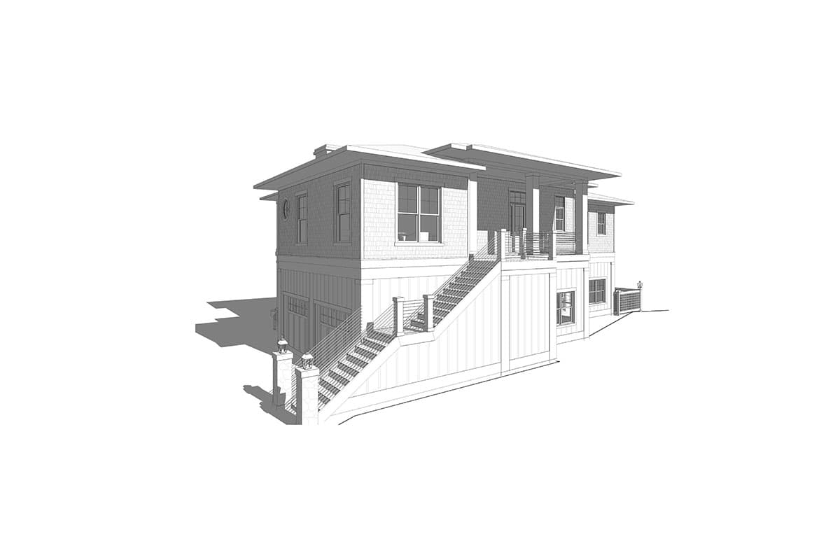 Plan 871033JEN: Coastal Contemporary House Plan with Two Flex Rooms - 4306 Sq Ft - Image #8 - Beach, Coastal, Coastal Contemporary, Vacation