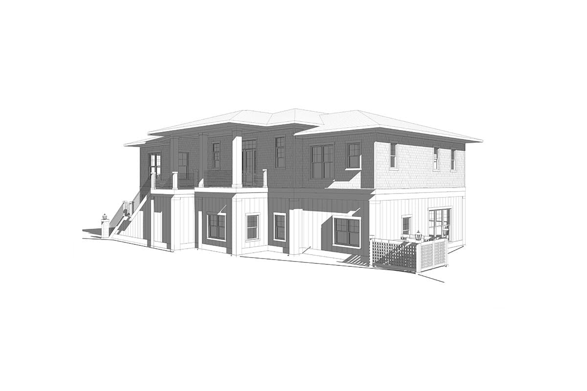 Plan 871033JEN: Coastal Contemporary House Plan with Two Flex Rooms - 4306 Sq Ft - Image #11 - Beach, Coastal, Coastal Contemporary, Vacation