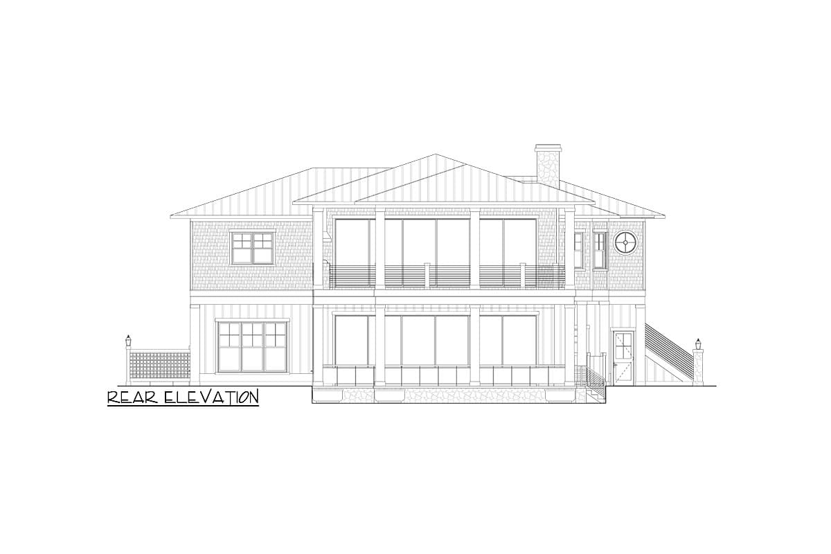 Plan 871033JEN: Coastal Contemporary House Plan with Two Flex Rooms - 4306 Sq Ft - Image #14 - Beach, Coastal, Coastal Contemporary, Vacation