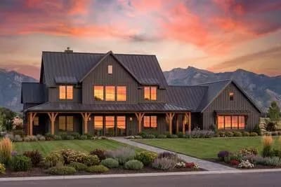 4-Bed Modern Farmhouse Plan with 3-Car Garage - 4180 Sq Ft