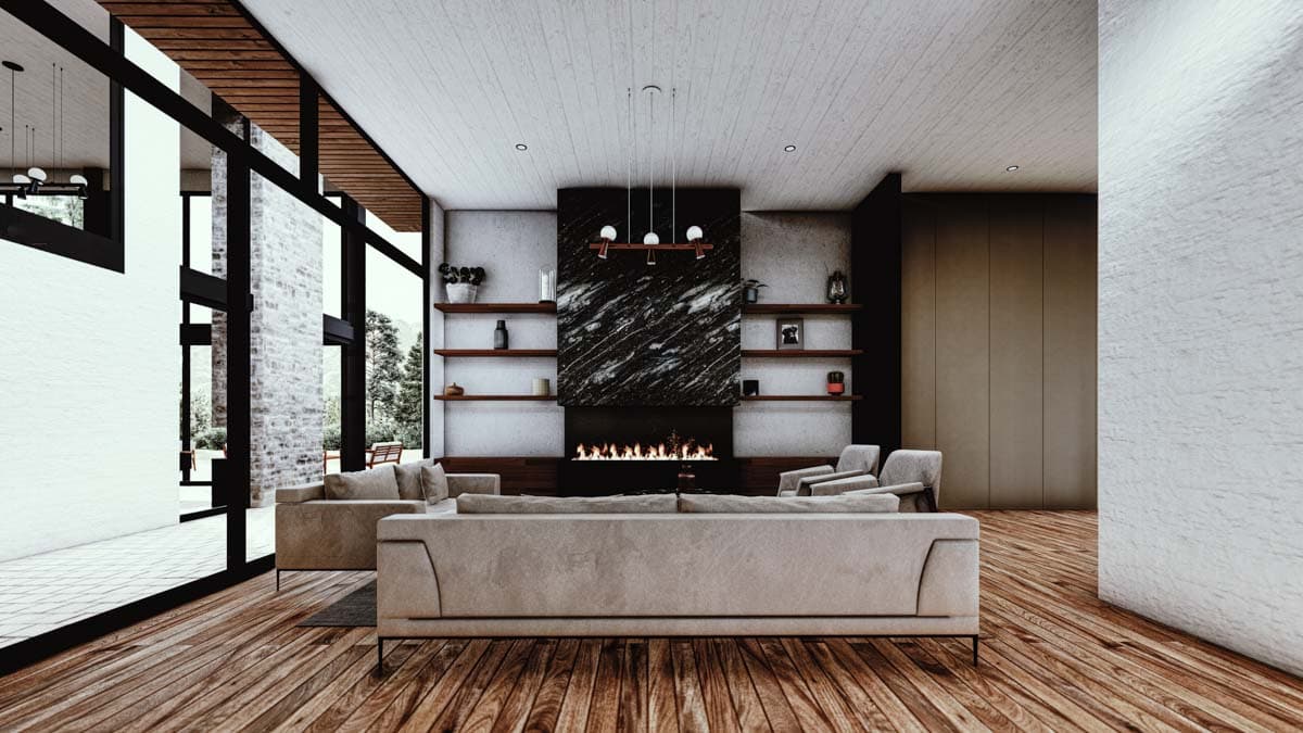 Plan 311045RMZ: Mid-Century Modern House Plan with Two-Story Play Room - 5029 Sq Ft - Image #7 - Mid Century Modern, Modern, New American