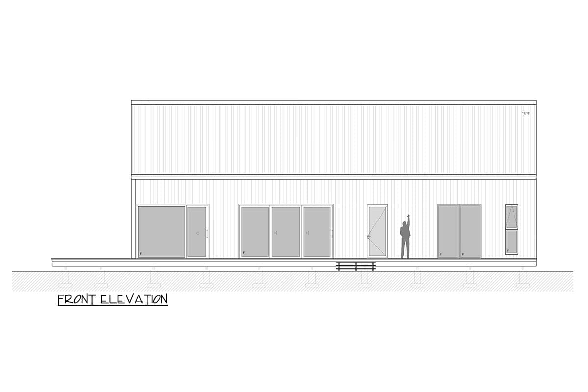 Plan 311046RMZ: Modern 2 Bed Cabin House Plan with Wrap Around Deck - Architectural Designs - Image #10 - Cabin, Contemporary, Mid Century Modern, Modern, Vacation