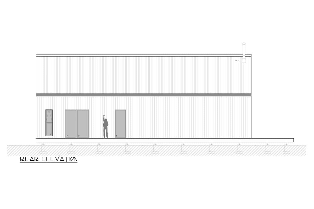 Plan 311046RMZ: Modern 2 Bed Cabin House Plan with Wrap Around Deck - Architectural Designs - Image #12 - Cabin, Contemporary, Mid Century Modern, Modern, Vacation