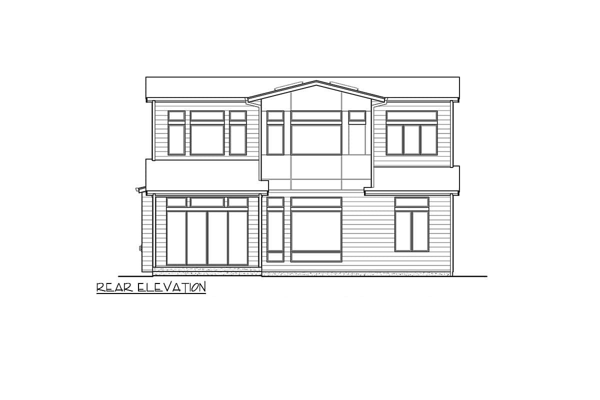 Plan 23943JD: 2-Story 5 Bed Modern House Plan - Architectural Designs - 3615 Sq Ft - Image #40 - Contemporary, Modern, Northwest