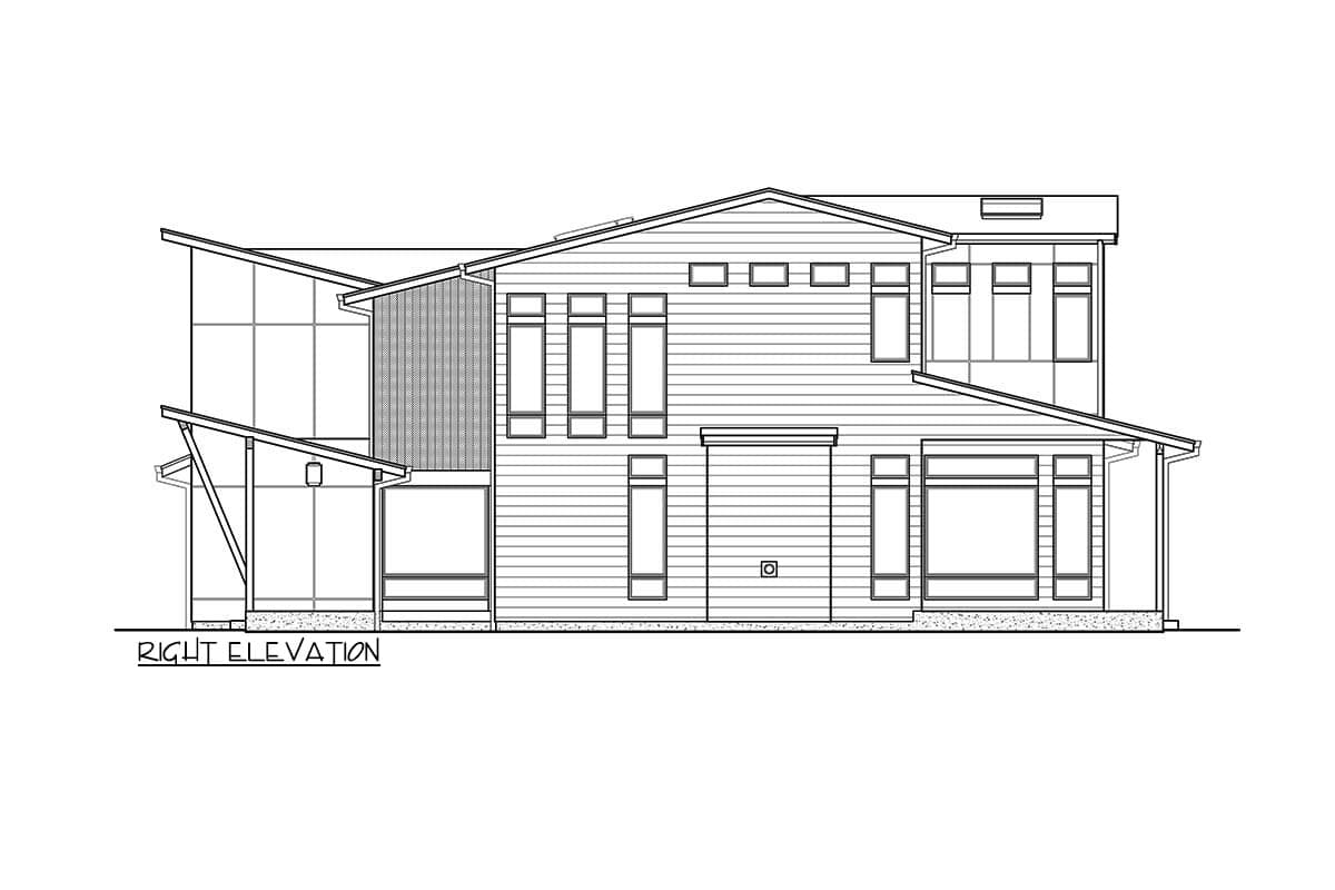 Plan 23943JD: 2-Story 5 Bed Modern House Plan - Architectural Designs - 3615 Sq Ft - Image #41 - Contemporary, Modern, Northwest