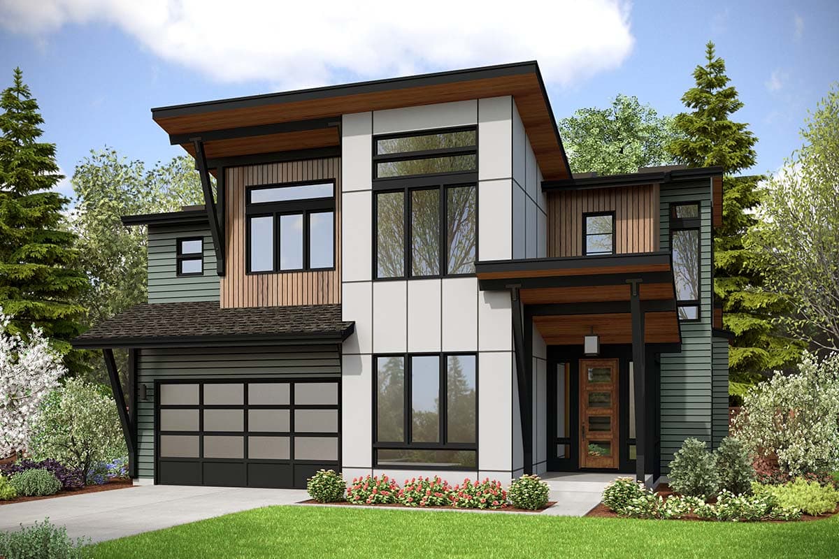 Plan 23943JD: 2-Story 5 Bed Modern House Plan - Architectural Designs - 3615 Sq Ft - Image #36 - Contemporary, Modern, Northwest