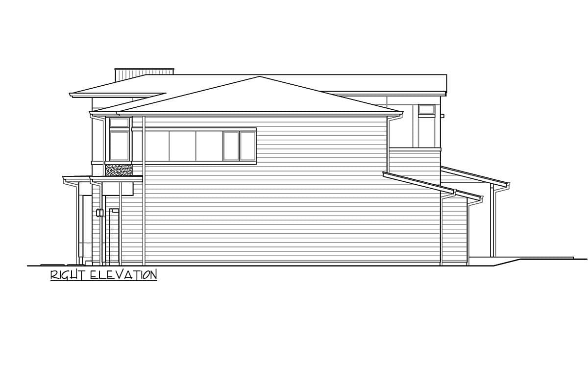 Plan 23945JD: Modern House Plan with Outdoor Living Room - Architectural Designs - 4125 Sq Ft - Image #52 - Mid Century Modern, Modern, Northwest, Prairie