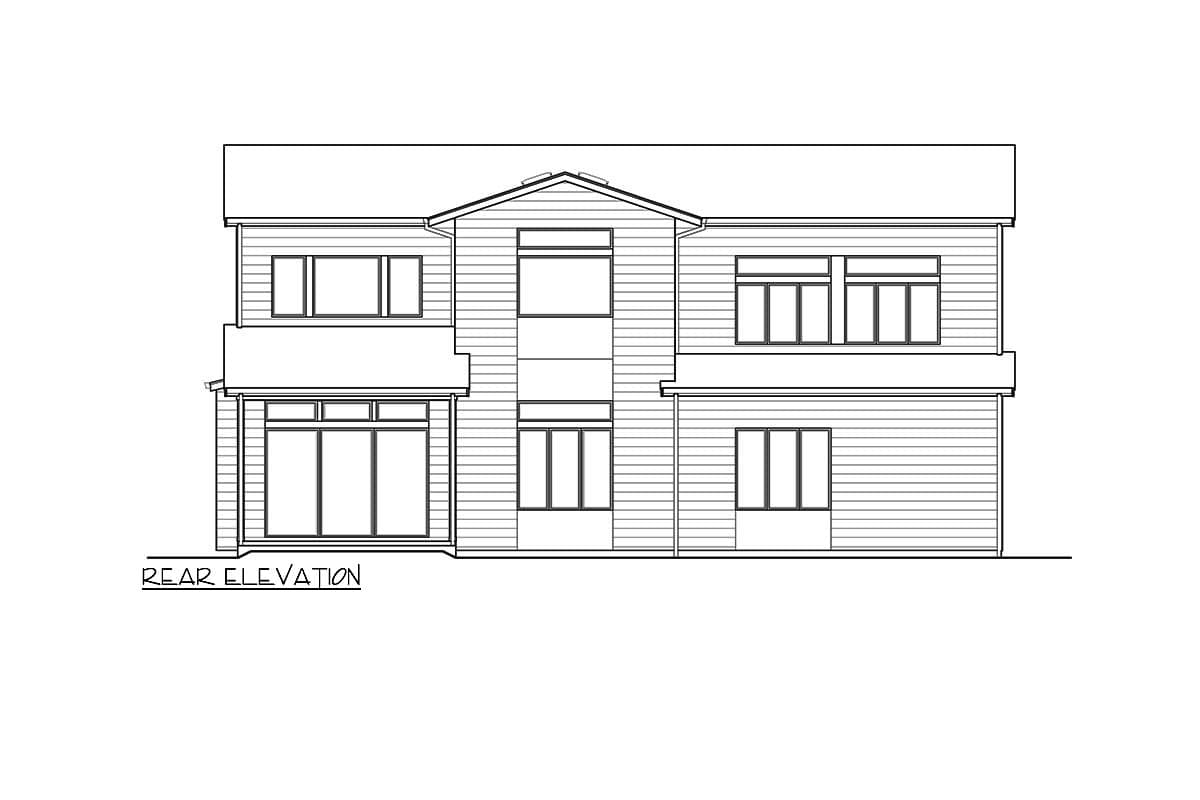 Plan 23947JD: 5 Bed Modern House Plan Under 4000 Square Feet - Architectural Designs - Image #5 - Modern, New American, Northwest