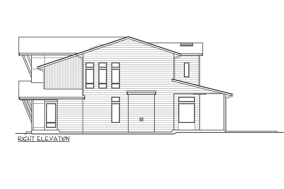 Plan 23947JD: 5 Bed Modern House Plan Under 4000 Square Feet - Architectural Designs - Image #6 - Modern, New American, Northwest