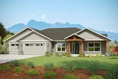 One Story Craftsman House Plan with 2 Bed - Architectural Designs - 2265 Sq Ft