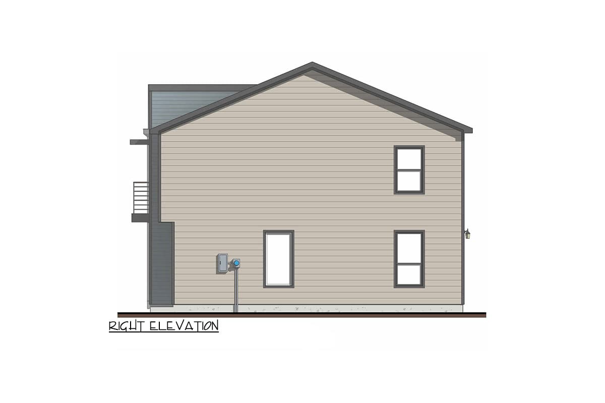 Plan 100316GHR: Modern Duplex House Plan with 3-Bed, 3-Bath Units - Architectural Designs - Image #11 - Contemporary, Modern, Northwest