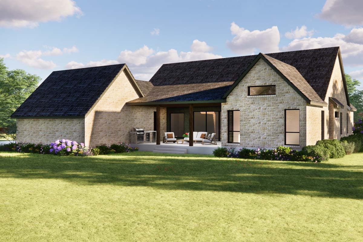 Plan 31222D: Hill Country House Plan with Wrap Around Porch - 2552 Sq Ft - Architectural Designs - Image #5 - Country, Hill Country