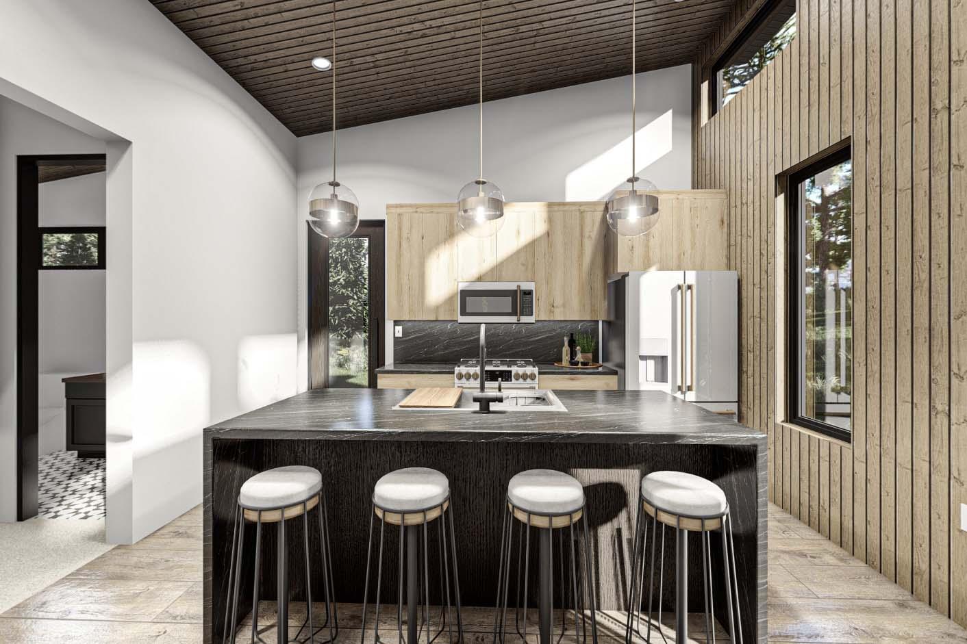 Plan 623299DJ: Modern Accessory Dwelling Unit - 675 Square Feet - Architectural Designs - Virtual Tour Cover Image - Contemporary, Mid Century Modern, Modern, Mountain, New American